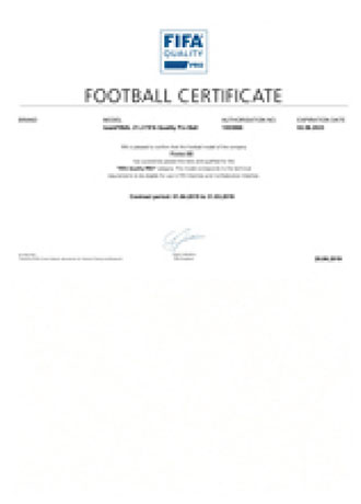 Football Certificate