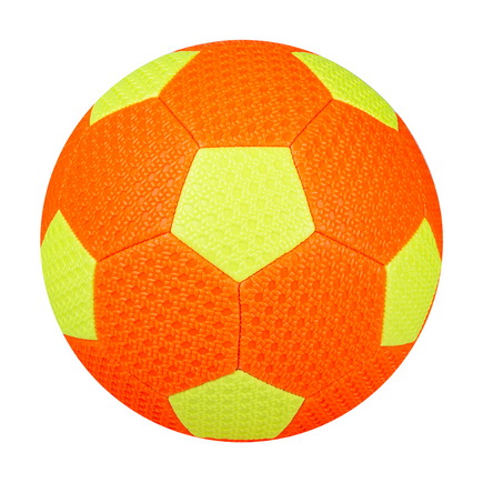 Orange PVC soccer ball