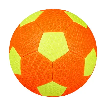 Orange PVC soccer ball